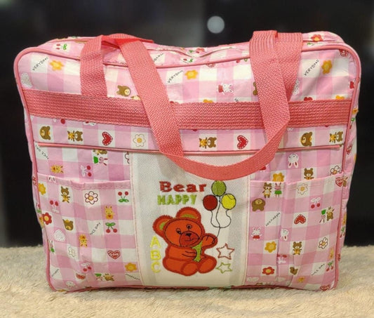 Baby Essentials Organizer Bag – Stylish & Spacious Carry-All for Diapers, Clothes, Feeder & More